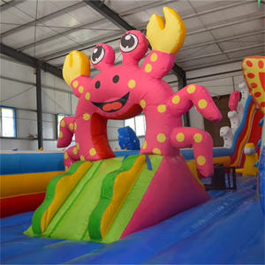 Château <span class=keywords><strong>gonflable</strong></span> <span class=keywords><strong>de</strong></span> jardin <span class=keywords><strong>de</strong></span> qualité en vente chaude avec toboggan, matériau PVC écologique, taille 14x7, château inspiré des dessins animés - Product Image 2