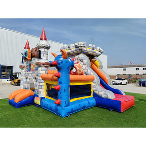 Castillo Inflable de PVC en Oferta, Castillo Inflable con Tobogán para Niños, Parque de Dinosaurios - Product Image 2