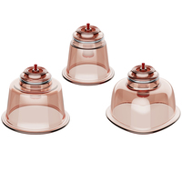 Techlove Single Hijama Cupping Therapy Device Tasses moyennes et grandes en forme de coeur Direct d'usine pour le massage par aspiration sous vide corporel