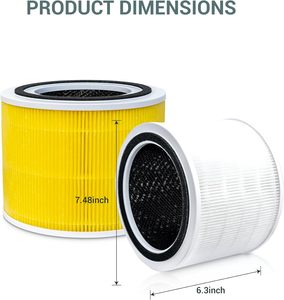 อะไหล่ไส้กรอง HEPA สำหรับเครื่องฟอกอากาศใน300S-RF <span class=keywords><strong>levoit</strong></span> Core เปลี่ยนไส้กรองคาร์บอน - Product Image 4