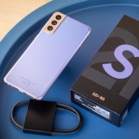 Smartphone Android 5G débloqué Samsung S21 Plus, grand écran AMOLED 6,7 pouces 120 Hz, NFC, batterie longue durée, vente en gros