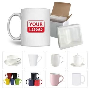 Custom 11 Oz Drinkware Ceramic Mug Christmas Sublimation Brand Ceramic Coffee Mug With Printed Logo for Promotional <b>Gift</b> - Product Image 1