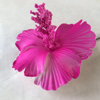 Fleurs Artificielles en Mousse Style Polynésien Hawaïen, Accessoires de Décoration, Hibiscus en EVA pour Mariage et Fête
