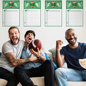 Football Game Scoreboard 100 Grid Water Resistant Sports Party Decor <b>Poster</b> - Product Image 4