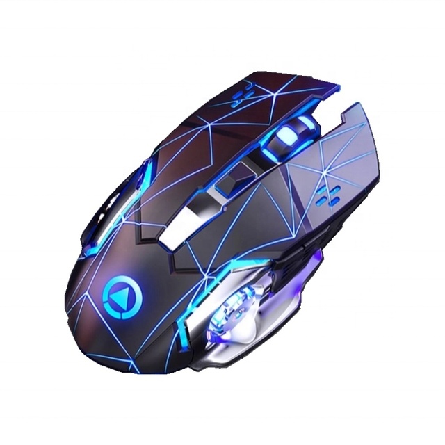 A4 Wireless Gaming Mouse 2.4GHz LED Backlit Silent Colorful Lights Rechargeable USB Computer Gaming Mouse