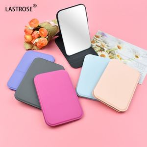 Espejo de Maquillaje Portátil Minimalista Plegable con Iluminación de Alta Definición, Personalizado, de Una Sola Cara, con Función de Aumento, Herramienta Cosmética de PU - Product Image 6