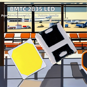 Bmtc đại lý zhaochi 2835 SDM <span class=keywords><strong>SMD</strong></span> dẫn bóng đèn 3V <span class=keywords><strong>0.5W</strong></span> Kích thước con chip khung ấm trắng ánh sáng phát ra PCT 2835 DOB dẫn con chip - Product Image 4