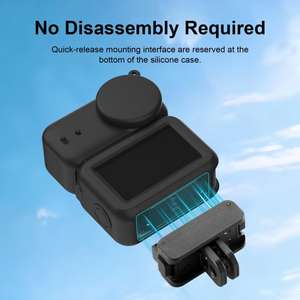 Pour DJI Osmo Nano PULUZ Module de transmission, <span class=keywords><strong>objectif</strong></span> et boîtier <span class=keywords><strong>3</strong></span> en 1, housse de protection en silicone - Product Image 6