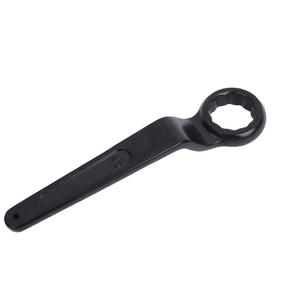 ประแจหกเหลี่ยมแบบกล่องเดี่ยวสำหรับงานอุตสาหกรรม ขนาดเมตริก เหล็ก 45 เกรดเคลือบอิเล็กโทรโฟรีซิส ด้ามโค้ง คอสูง สำหรับงานตอก - Product Image 1