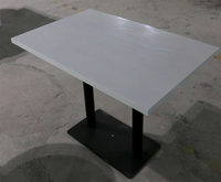 Table à thé moderne en marbre et acier inoxydable sur mesure, design de restaurant, table à manger en marbre de luxe