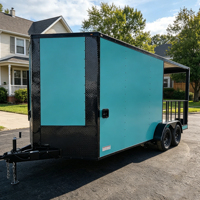 Remorque alimentaire entièrement équipée de 13 pieds en acier inoxydable, cuisine mobile certifiée DOT CE, remorque de concession pour hot-dogs et restauration rapide