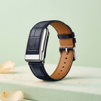 Cuir de vachette véritable pour bracelet Whoop 5.0 MG avec motif crocodile