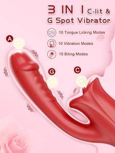 Zunge Rose Sexspielzeug Realistische <span class=keywords><strong>Dildo</strong></span> vibratoren,, Klitoris <span class=keywords><strong>vibrator</strong></span> mit lecken Nippel Kitzler Stimulator Adult Sexspielzeug - Product Image 2