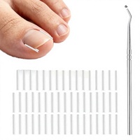Blackan – Kit professionnel de 51 pièces pour le traitement des ongles incarnés, avec rehausseur et bande adhésive, outil portable DIY pour adultes (hommes/femmes), sans douleur
