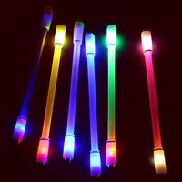 Stylo en plastique lumineux à LED avec fidget spinner, outil d'écriture anti-stress, convivial pour les débutants, idéal pour les cadeaux de fête