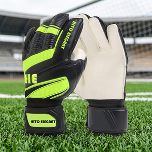 Gants de gardien de but de football professionnels de qualité supérieure, latex allemand 4 mm, découpe des doigts en rouleau, respirant, logo personnalisé, design respirant - Product Image 4