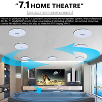 7.1 Système de haut-parleurs de cinéma maison de plafond DTS Surround Sound Cinema Set Home Background Music System