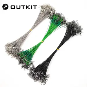 OUTKIT 20PCS/lot Wholesales Fishing Wire Leader fishing lure wire forming