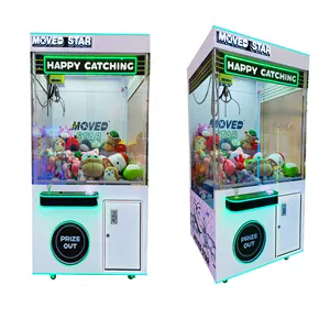 Máquina de garra de plástico + Metal de bajo precio, diversión interior, muñeca de Arcade que funciona con monedas, juguete de peluche, máquina de garra personalizada