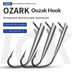 Leurre Samba BRAVE Ozark Hook pour pêche en lac, appât vivant, montage spiralé, tête de plomb fine, pour pêche en <span class=keywords><strong>drop</strong></span> <span class=keywords><strong>shot</strong></span> en extérieur, pour achigan, marlin, <span class=keywords><strong>truite</strong></span> - Product Image 4