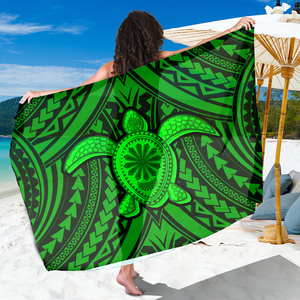 Polinesiana Tribale della Tartaruga di Mare Modello Beachwear Hawaiian Pareo Donna Pareo Sarong Delle Donne del Costume Da Bagno Cover Up Bikini Wrap Skirt - Product Image 2