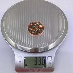 Pièces de monnaie en cuivre sur mesure, artisanat métallique, pièce de monnaie en cuivre pur .999 de 1 once, design OVNI extraterrestre, lingot de cuivre pour cadeaux souvenirs - Product Image 6