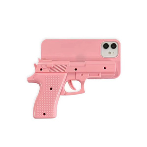 Pistola de juguete de dibujos animados en 3D Tpu silicona a prueba de golpes accesorios para teléfono móvil funda para iPhone 16 Pro Max 17 Air 15 Plus 14 13 <span class=keywords><strong>Mini</strong></span> 12 - Product Image 6