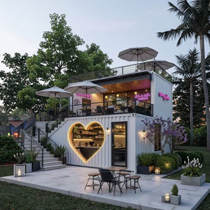 كشك متنقل مسبق الصنع مجهز بالكامل، مصنوع من ألواح مطلية وهيكل فولاذي خفيف، مقاوم للماء وعازل للصوت، مناسب للشقق والحانات والمقاهي - Product Image 1