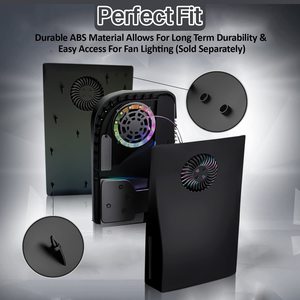 עם חלון עיצוב משופר חום פיזור החלפת לוחית השני כיסוי שיכון <span class=keywords><strong>Shell</strong></span> Case עבור PS5 דיסק גרסה קונסולה - Product Image 3