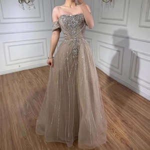 Vestido de <span class=keywords><strong>Noche</strong></span> Serene Hill LA73195A Rosa con Cuentas, Hombros Descubiertos, Corte en A, Elegante <span class=keywords><strong>para</strong></span> Bodas y Fiestas 2026 - Product Image 4