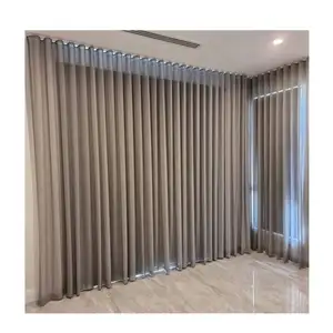 Factory Stock Home Decoration Semi-sheer Ready Made Curtains Fabric Thicken Linen Sheer Semi Curtains For The Living Room Luxury