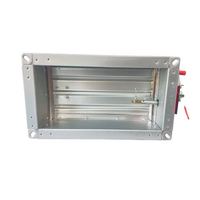 Válvula de Humo Eléctrica/Magnética de Acero Inoxidable Personalizable, Control de Volumen, Amortiguador Motorizado, Amortiguador de Incendios Industrial para Escaleras