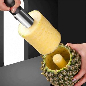 Éplucheur de fruits manuel en acier inoxydable, outil de cuisine pour éplucher, dénoyaouter et trancher l'ananas - Product Image 6