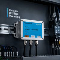 Système de détection de fuite d'eau GOLDKOON GDL5100 RS485 MODBUS RTU 12VDC Câble de 100-200m Montage mural Rail DIN Alarme anti-explosion