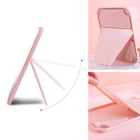 Tragbare quadratische Wandbehang Reise Make-up stehend klappbar Kosmetik Kunststoff Desktop Tisch Schreibtisch Kosmetik Make-up Spiegel