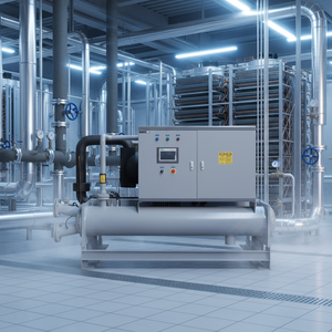 Système de refroidisseur centrifuge commercial et industriel à haut rendement énergétique, entraîné par onduleur, 400-1300 tonnes, moteur principal - Product Image 4