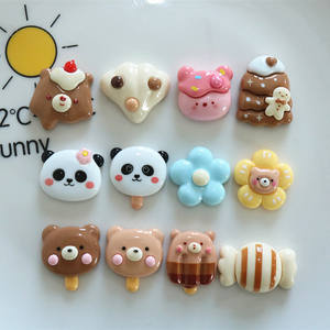 Cabujón de resina de flores de hielo, funda de teléfono de resina, cabeza de cuerda, flor, abalorio plano, artesanías de resina Kawaii para Decoración - Product Image 1