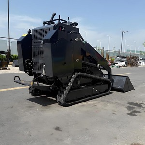 Mini chargeuse compacte robuste 75HP 700KG capacité pour excavation levage chenille piste chargeur tracteur frontal 2 tonnes nominale