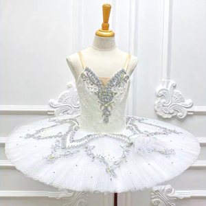 Falda Tutú <span class=keywords><strong>de</strong></span> <span class=keywords><strong>Ballet</strong></span> para Niñas, Disfraz <span class=keywords><strong>de</strong></span> Hada Plateada para Actuación, Falda Abullonada Lago <span class=keywords><strong>de</strong></span> los Cisnes, Vestido <span class=keywords><strong>de</strong></span> Escenario, Atuendo <span class=keywords><strong>de</strong></span> Actuación Pájaro Azul - Product Image 4