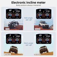 Jauge numérique LCD GPS OBD2 3,5 pouces pour voiture avec inclinomètre, 10 alarmes, 27 lectures de données et scanner PID pour la réglage des performances
