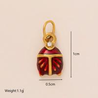 BM Wholesale Breloques en acier inoxydable plaqué or 18 carats, anti-ternissement, motifs animaux et plantes mignons, pour téléphones, sacs et bijoux