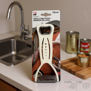 Spazzola Multiuso + Apriscatole 16cm per Cucina e Uso Quotidiano - Product Image 3