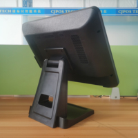 Terminal sistem Pos Android layar sentuh 15 ", sistem Terminal pembayaran ketukan/sistem Pos dengan pembaca kartu/tampilan Harga Pos