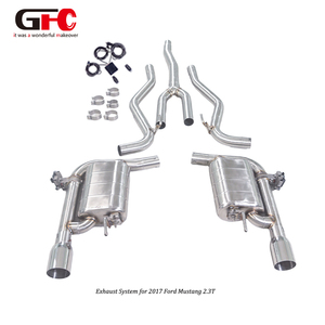 ท่อไอเสีย catback GFC ประสิทธิภาพสูงสำหรับ <span class=keywords><strong>Mustang</strong></span> 2.3T ดีไซน์วาล์วคู่พร้อมด้วยหัวตัดแบนชั้นเดียว89มม. - Product Image 1