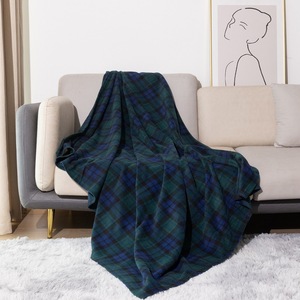 220g hai mặt in lông cừu cực Chăn dệt kim đôi bàn chải đơn lắc cho vật nuôi sofa San Hô Chống Tĩnh hiện đại - Product Image 1