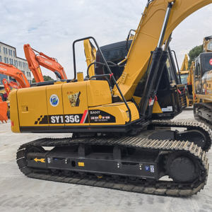 รถตักตีนตะขาบ SY135C 13.5ตันเครื่องยนต์มิตซูบิชิมือสองสภาพการทำงานที่ดีและราคา - Product Image 4