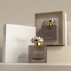 50ml Luxury High-End Perfume Glass <b>Bottle</b> Pump Sprayer Thick Bottom Empty Customizable Caps Custom Logo Premium Packaging <b>Box</b> - Product Image 1