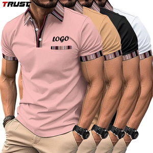 เสื้อโปโลผู้ชายแห้งเร็วเสื้อกีฬาลำลองขนาด XL สำหรับผู้ชายเสื้อโปโล2025โลโก้แบบกำหนดเอง - Product Image 1