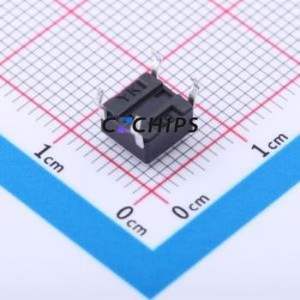 TC-1101DR-4.3H-250 Tactile Switch Through hole-4P,6x6mm Switch Single Pole Single Throw Round Button 2.5N Through Hole - Product Image 2