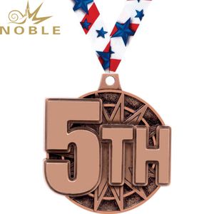 Edle 1. Platz medaille mit Star Striped Ribbon Sports Award für Wettbewerbe 1. bis 6. Rang Medaillen - Product Image 5